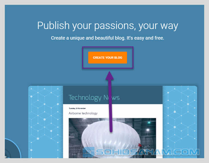 create your blog