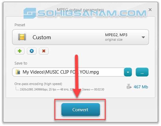 klik tombol convert untuk memulai proses converting