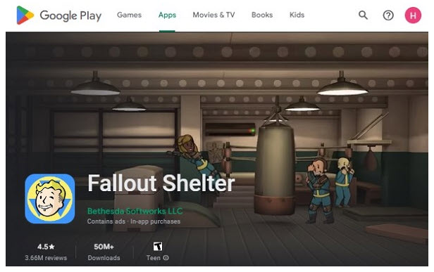 Fallout Shelter adalah game strategi Android yang populer