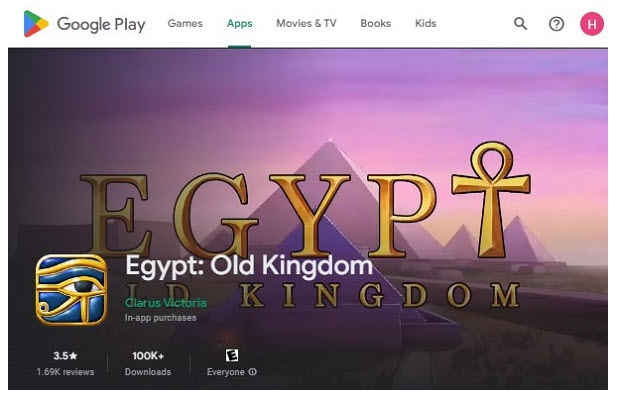 Game strategi kerajaan untuk Android Mesir Kerajaan Lama