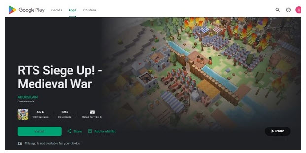Siege Up game kastil strategis untuk Android