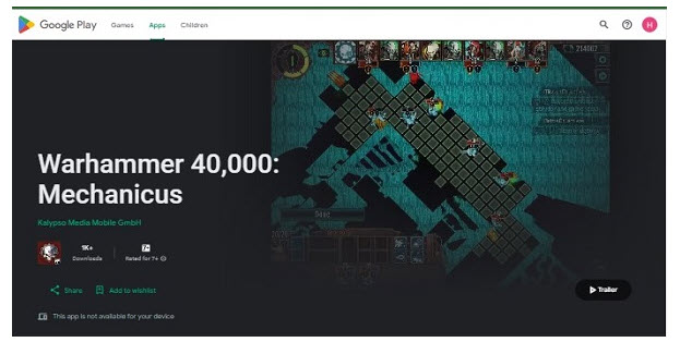 Unduh permainan strategi Warhammer 40.000